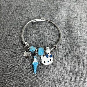 461  Blue Hello Kitty Bracelet cute